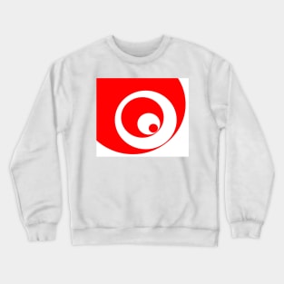 Abstract pattern - red and white. Crewneck Sweatshirt